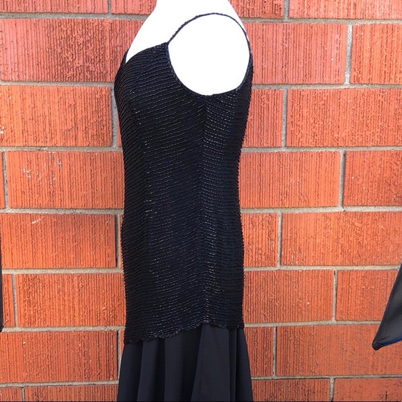 Stenay Size 4 Vintage Beaded Asymmetric Dress. - Picture 4 of 8